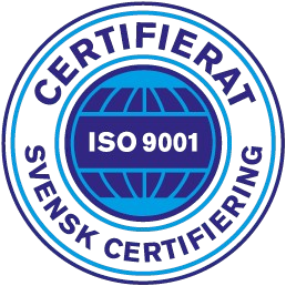 ISO 9001-certifiering, Svensk Certifiering-märke i blått.